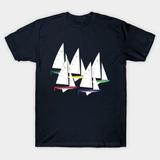 Hampton One Design Sailboats Racing T-Shirt